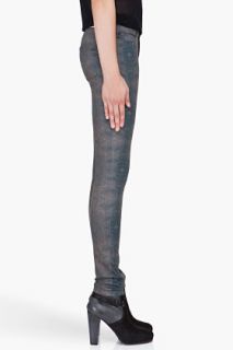 Surface To Air Marbled Grey Turtle Jeans for women