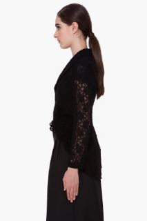 Comme Des Garçons Black Lace Blazer for women