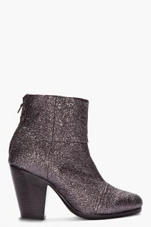 Rag & Bone Metallic Silver Newbury Ankle Boots for women