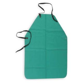 Condor 6NB98 Flame Retardant Apron, Green, 36 In