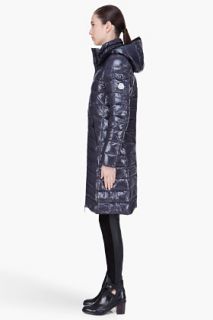 Moncler Charcoal Quilted Moka Coat for women