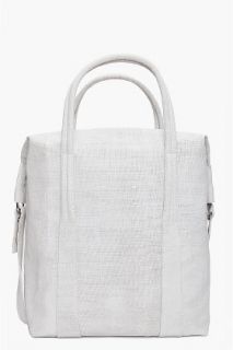 Maison Martin Margiela White Textile Travel Bag for men