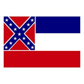 Nylglo 142860 Mississippi State Flag, 3x5 Ft