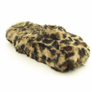 Charter Club Womens CC094 Brown/Leopard Slippers (Size 7.5