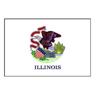 Nylglo 141460 Illinois State Flag, 3x5 Ft