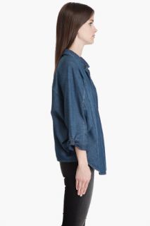 Helmut Lang Dolman Sleeve Chambray Shirt for women