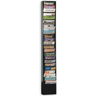 Durham 401 08 Literature Rack, Compartment 23, Blk