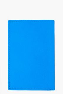 Comme Des Garçons Wallets Neon Blue Super Cardholder for men