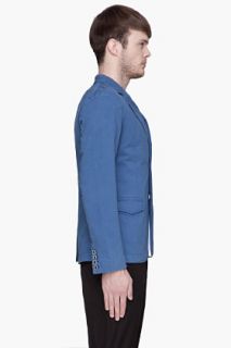 G Star Blue Omega Deconstructed Blazer for men