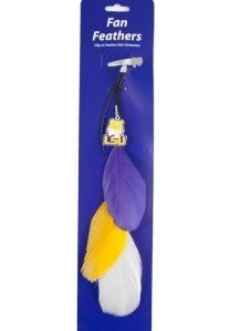 Lsu Tigers Team Color Feather Hair Clip