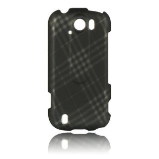 Luxmo Diagonal Checker Rubber Coated Case for HTC myTouch 4G Slide