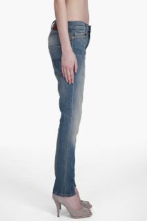R13 Slouch Skinny Scar Blue Jeans for women