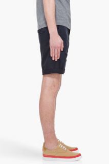 J. Lindeberg Dark Blue Nate Twill Shorts for men