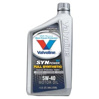 Valvoline VV966 Motor Oil, Full Synthetic, 32 oz., 5W 40