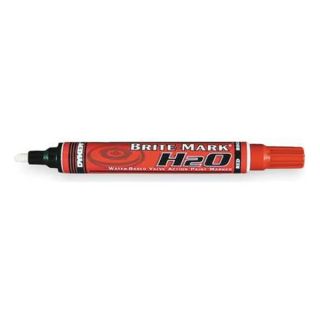Dykem 91428 Permanent Paint Marker, Water Based, Red