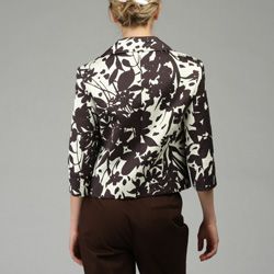 Lafayette 148 Womens Matelesse Floral Marlo Jacket