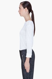 T By Alexander Wang White Linen silk Shirt for women