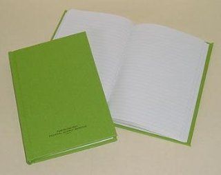 Green Log Book (12/pack), NSN 7530 00 222 3521