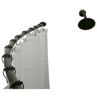 Curved Oil rubbed Bronze Shower Rod Today $42.99 4.7 (12 reviews)