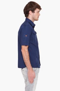 G Star Navy Two Pocket Shirt for men