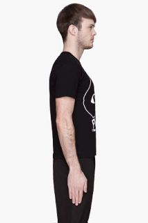 Comme Des Garçons Play  Black White Logo T shirt for men
