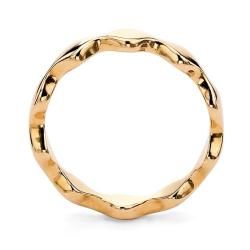 Toscana Collection Two Tone Stackable Zig Zag Rings (Set of 3
