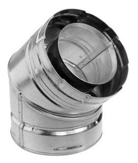 Simpson Duravent 46DVA E45 45 Degree Exhaust Pipe Elbow (Pack of 6