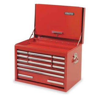 Proto J442719 12RD D Tool Chest, 27 Wx18 Dx19 In H, 12 Drawers
