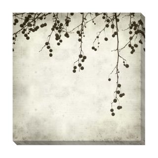 Berries III Black and White Oversized Gallery Wrapped Canvas
