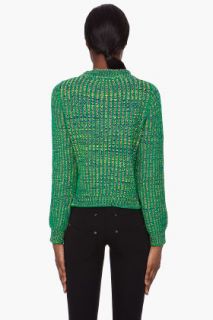 Opening Ceremony Green Maried Stripe Pullover for women