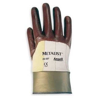 Ansell 28 507 8 Cut Resistant Gloves, Maroon, M, PR