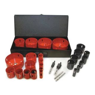 Morse AVELE01 Electricians Hole Saw Kit, 29 Pc