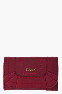Chloe Red Paraty Key Wallet for women