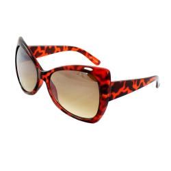 Womens Brown Butterfly Sunglasses