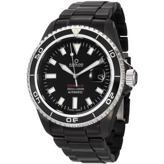 Kadloo Mens Ocean Date Black Stainless Steel Automatic Watch Today