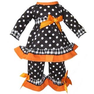 Ann Loren Gingham and Dots Outfit For 18 inch American Girl Dolls