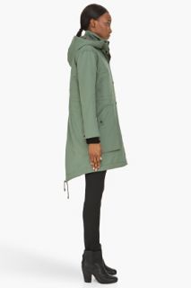 Rag & Bone Army Green Convertible Wynn Coat for women