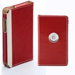 Simplism Leather Flip Case for iPod touch 2G, 3G (Red