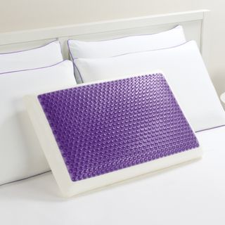 Comfort Memories Gel Purple Bubble Bed Pillow