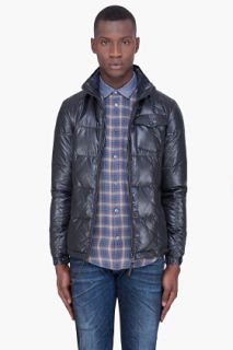 G Star Black Padded Quilted Jacket for men