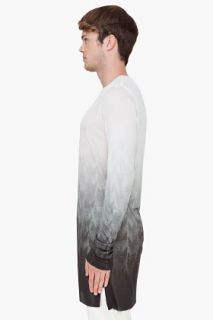 Ann Demeulemeester Long Herringbone Print T shirt for men