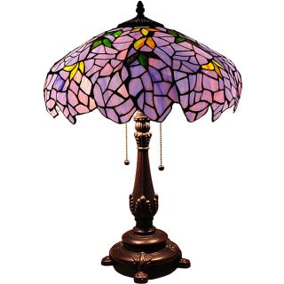 Tiffany style Wisteria 2 light Table Lamp