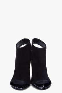 Diane Von Furstenberg Black Suede Elsa Heels for women