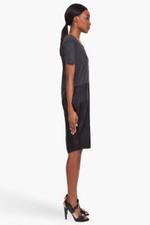 MM6 Maison Martin Margiela Charcoal Pocket Dress for women