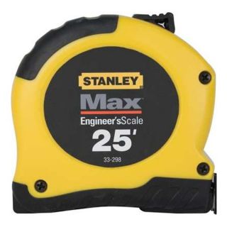 Stanley 33 298 Measuring Tape, Engineer, 25 Ft, Yellow/Blk