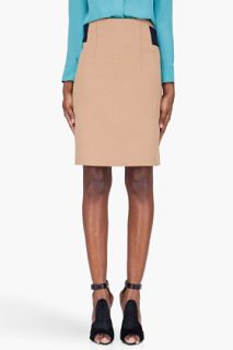 Marni Beige Wool Crepe Skirt for women