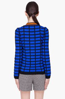 Marni Blue Windowpane Sweater for women