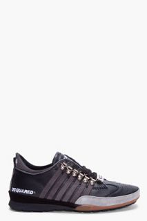 Dsquared2 Charcoal Leather 251 Sneakers for men