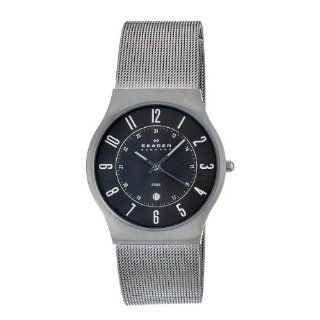 Skagen Mens O233XLSMM Skagen Denmark Grey Steel Watch Watches