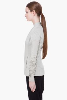 Rick Owens Lilies Grey Long Sleeve Sweater for women